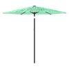 Parasol Vidaxl con poste de acero 268x268x226 cm verde