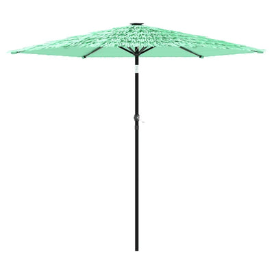 Vidaxl parasol met stalen paal 268x268x226 cm groen