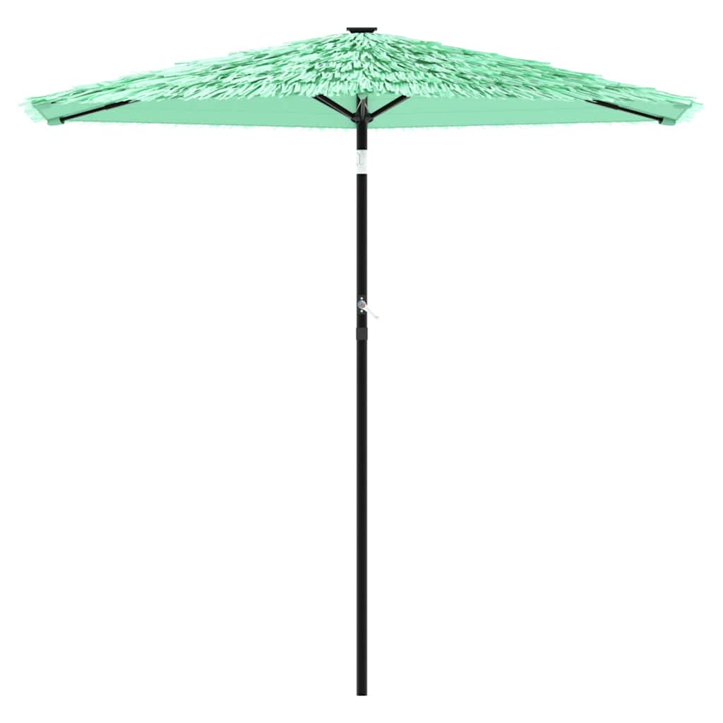 Parasol Vidaxl con poste de acero 268x268x226 cm verde