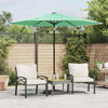 Parasol Vidaxl con poste de acero 268x268x226 cm verde