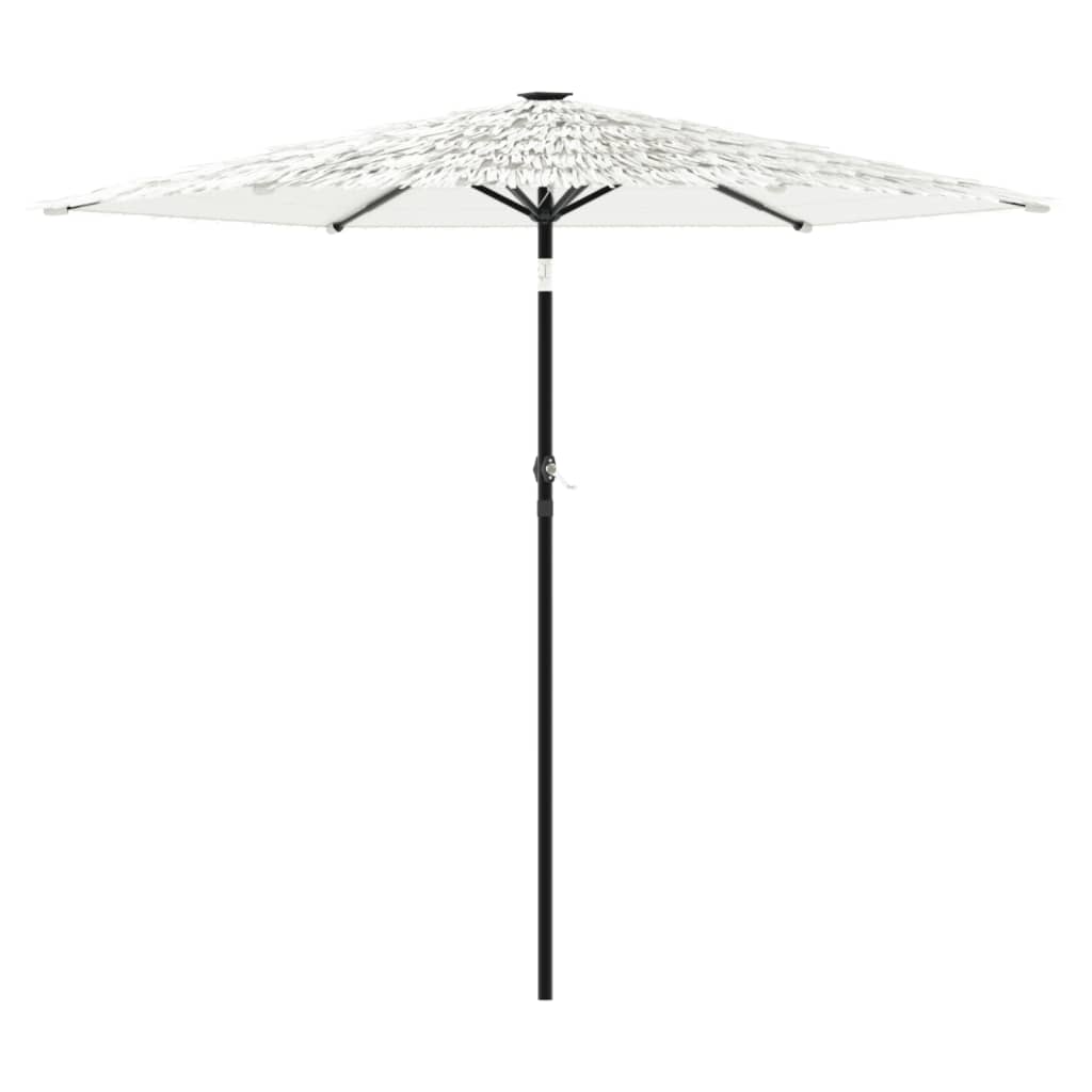 Vidaxl parasol met stalen paal 268x268x226 cm wit