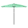 Parasol Vidaxl con poste de acero 288x288x225 cm verde