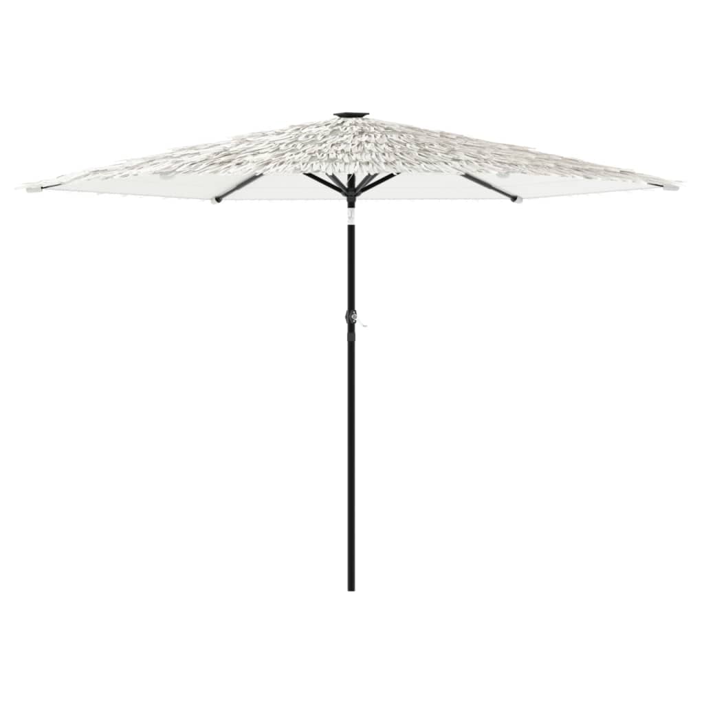 Vidaxl parasol met stalen paal 288x288x225 cm wit