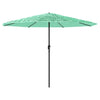 Parasol Vidaxl con poste de acero 324x324x247 cm verde