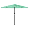 Parasol Vidaxl con poste de acero 324x324x247 cm verde