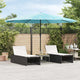 Parasol Vidaxl con poste de acero 388x388x248 cm azul