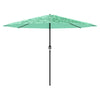 Parasol Vidaxl con poste de acero 388x388x248 cm verde
