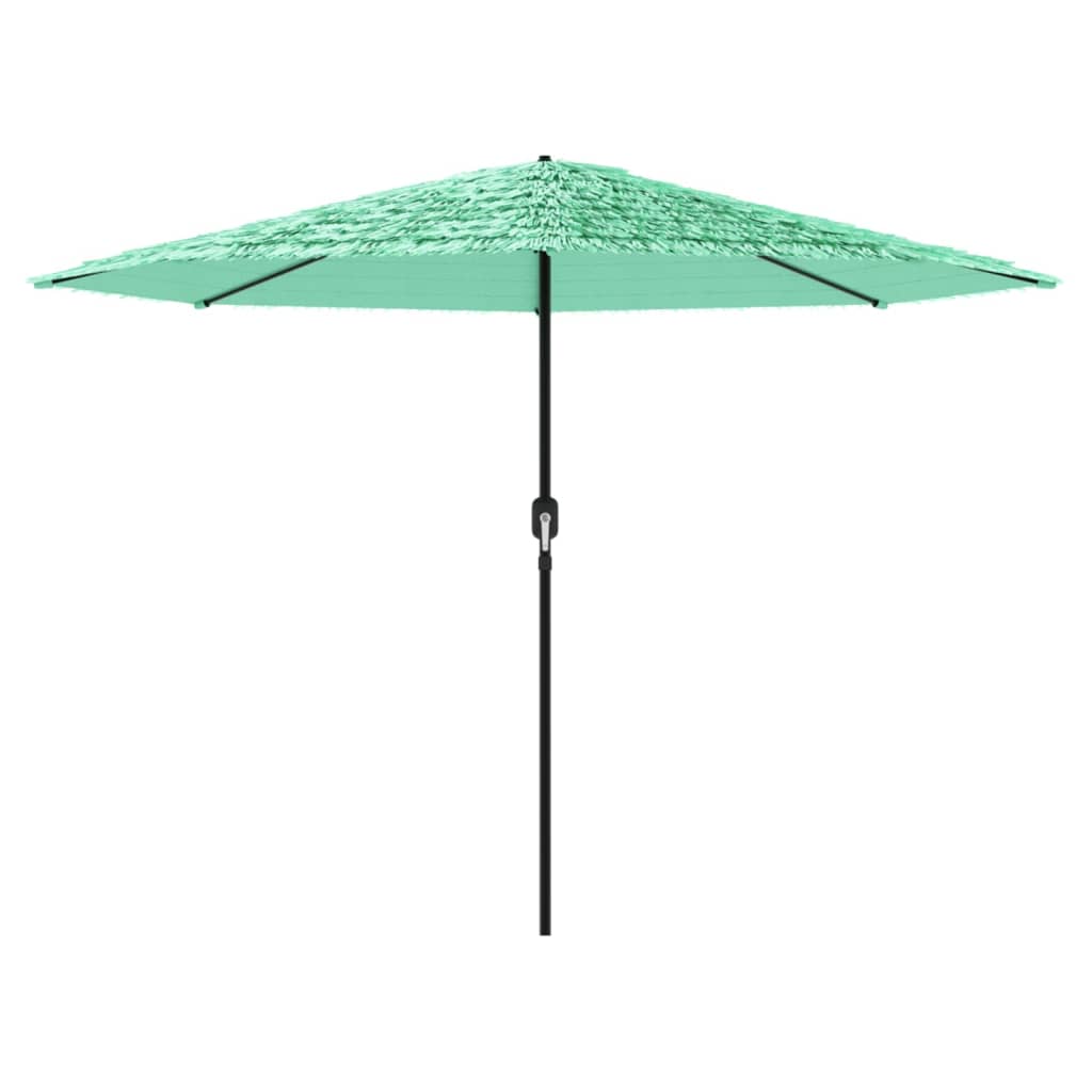 Vidaxl parasol met stalen paal 388x388x248 cm groen