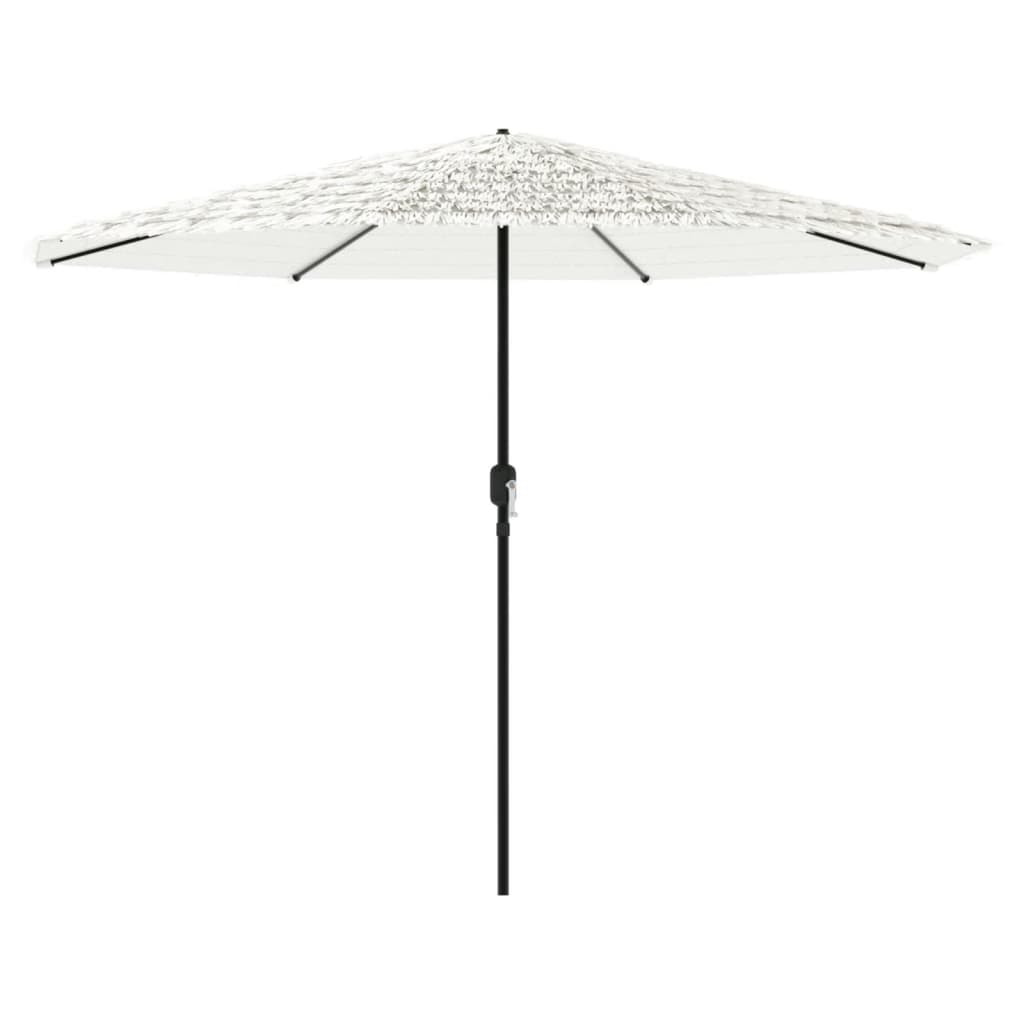 Vidaxl parasol met stalen paal 388x388x248 cm wit