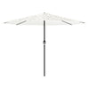 Vidaxl parasol met stalen paal 388x388x248 cm wit