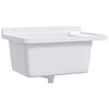 Vidaxl Sink Wall -montato 60x40x28 cm in resina bianca