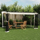 Arbor de Vidaxl con paredes laterales de malla de 4x3 m de crema de acero