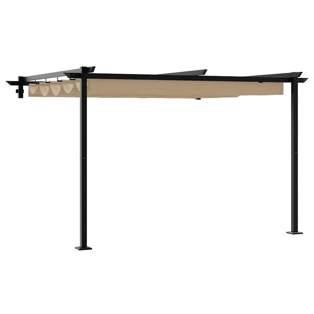 Gazebo Vidaxx tortora 300 x 300 x 200 cm poliestere