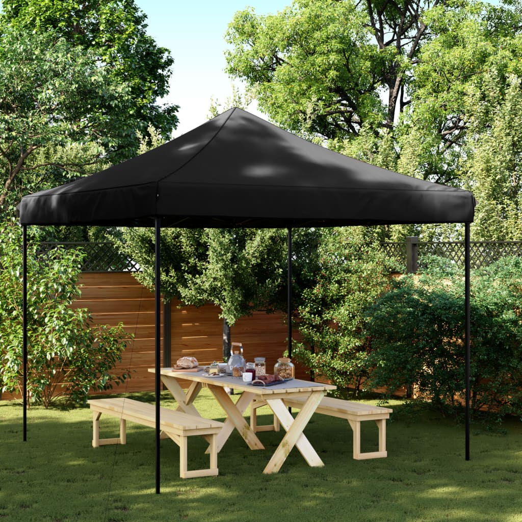 VidaXL tenda da festa pieghevole pop-up 292x292x315 cm nera