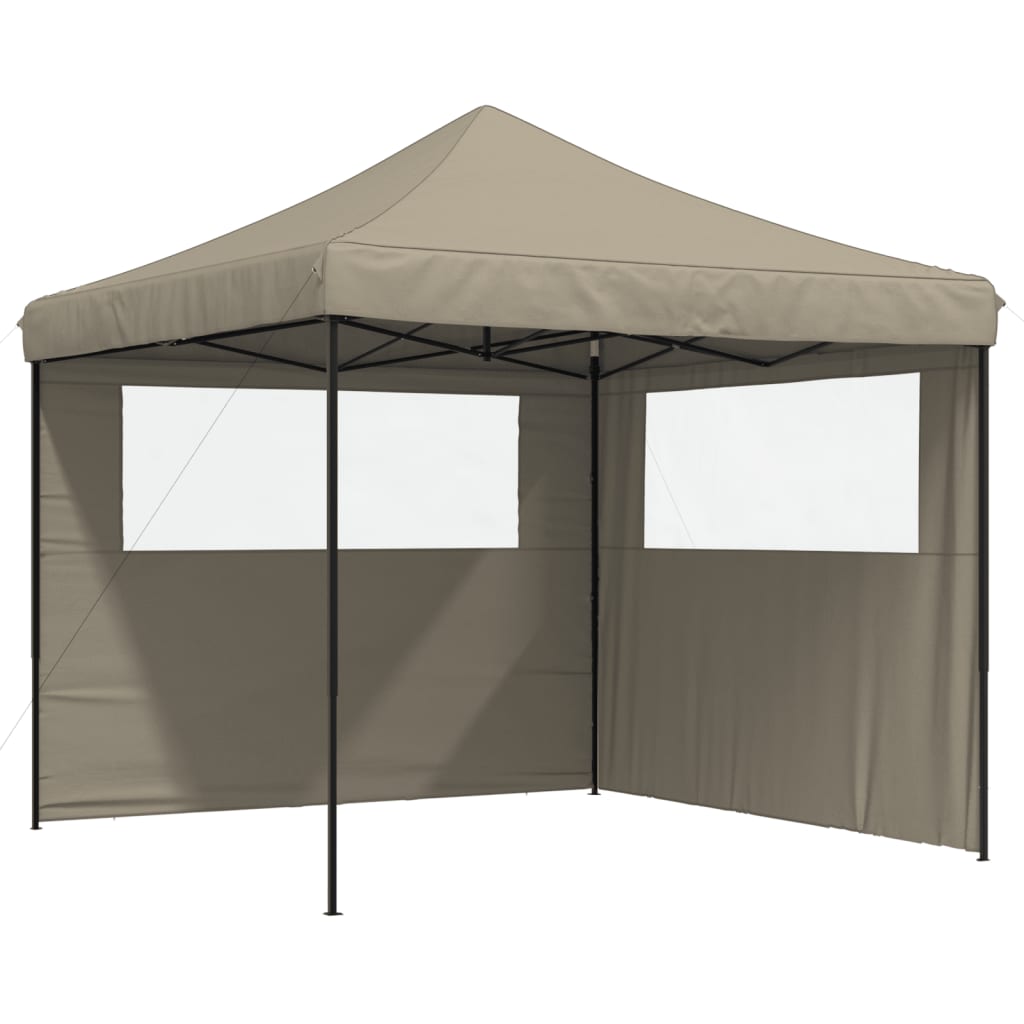 Tienda de campaña plegable para fiestas Vidaxx con 2 paredes laterales color topo