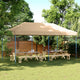Vidaxl partytent inklapbaar pop-up 580x292x315 cm beige