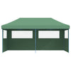Pop-up pieghevole Vidaxl PartyTent con 3 pareti laterali verdi