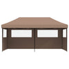 Vidaxl PartyTent Plegable plegable con 3 paredes laterales Brown