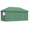 Pop-up pieghevole Vidaxl PartyTent con 4 pareti laterali verdi