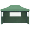 Pop-up pieghevole Vidaxl PartyTent con 3 pareti laterali verdi