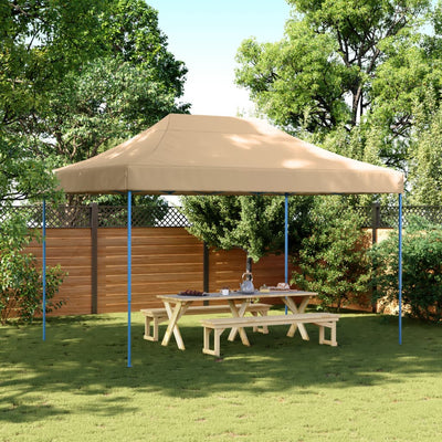 Vidaxl partytent inklapbaar pop-up 410x279x315 cm beige