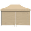 Pop-up pieghevole Vidaxl PartyTent con 4 pareti laterali beige
