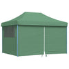 Pop-up pieghevole Vidaxl PartyTent con 4 pareti laterali verdi