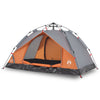 Vidaxl Dome Tenda per 2 persone Rilascio veloce grigio e arancione
