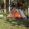Vidaxl Dome Tenda per 2 persone Rilascio veloce grigio e arancione