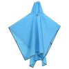 Vidaxl regenponcho met capuchon 2-in-1 ontwerp 223x145 cm blauw