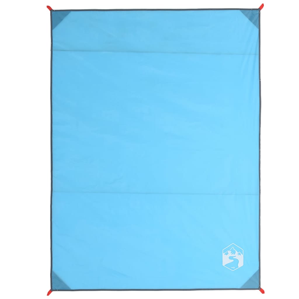 Vidaxl tappeto picnic con pioli 205x155 cm blu