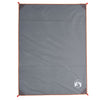 Vidaxl tappeto picnic con pioli 205x155 cm grigio e arancione