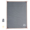 Vidaxl tappeto picnic con pioli 205x155 cm grigio e arancione