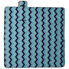 Vidaxl tappeto picnic onde pieghevoli 200x200 cm blu velluto