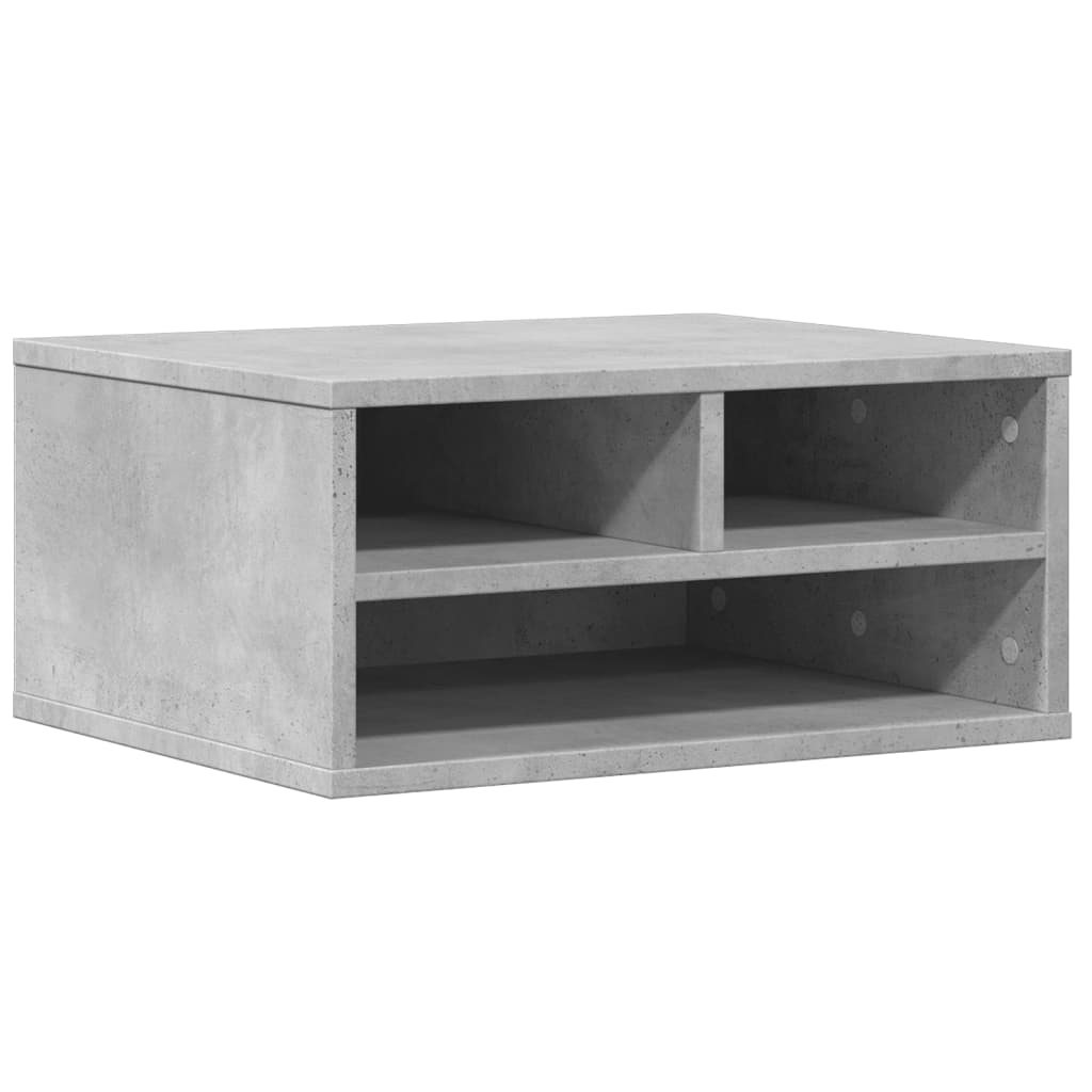 Casella di stampante Vidaxl 49x40x22.5 cm Betongrijs in legno elaborato