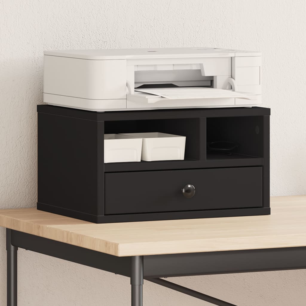 Vidaxl Impresora Box 40x32x22.5 cm de madera propiedad de madera negra