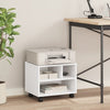 Vidaxl printerkastje met wielen 41x32x34,5 cm wit