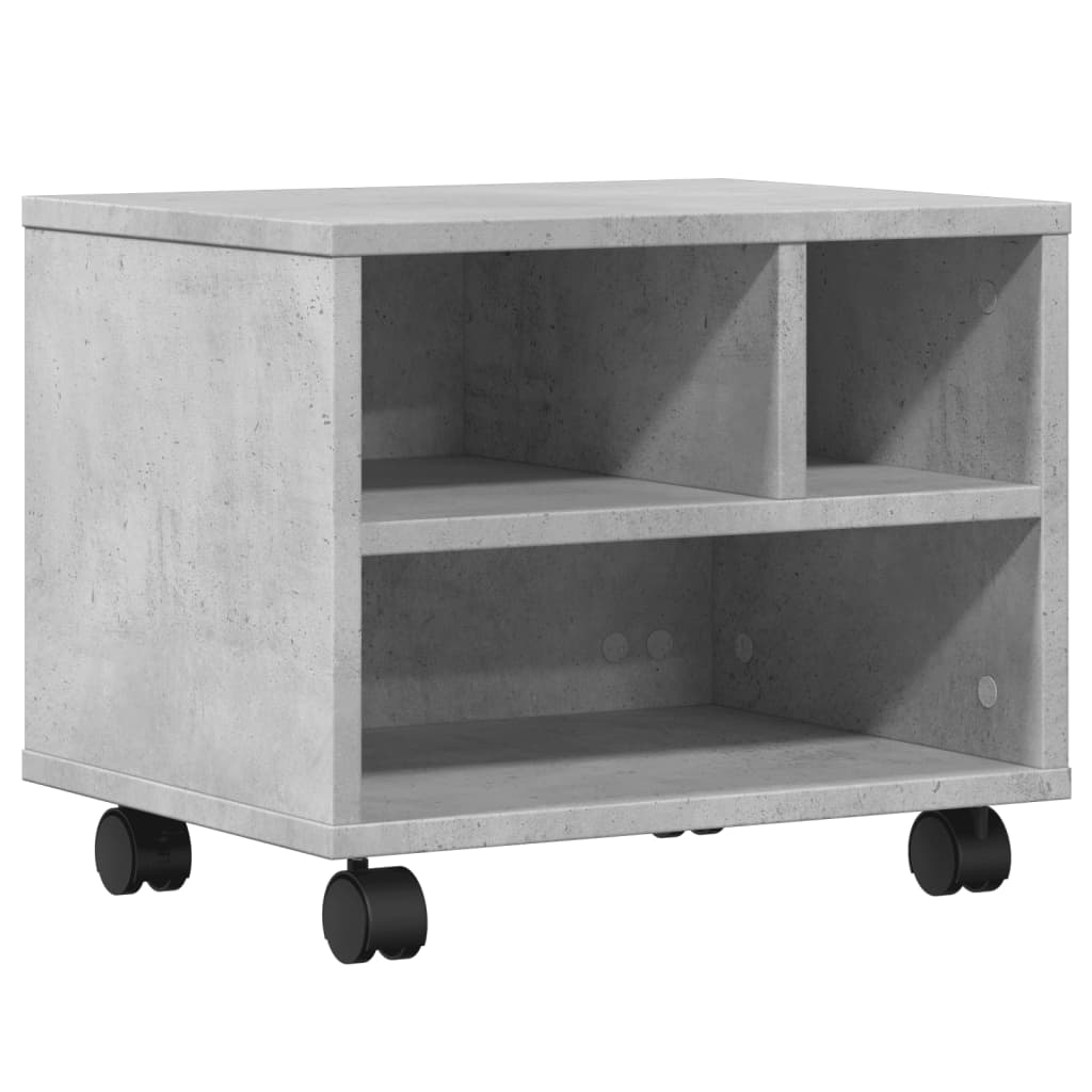 Caja de impresora Vidaxl con ruedas 41x32x34.5 cm Precio de concreto