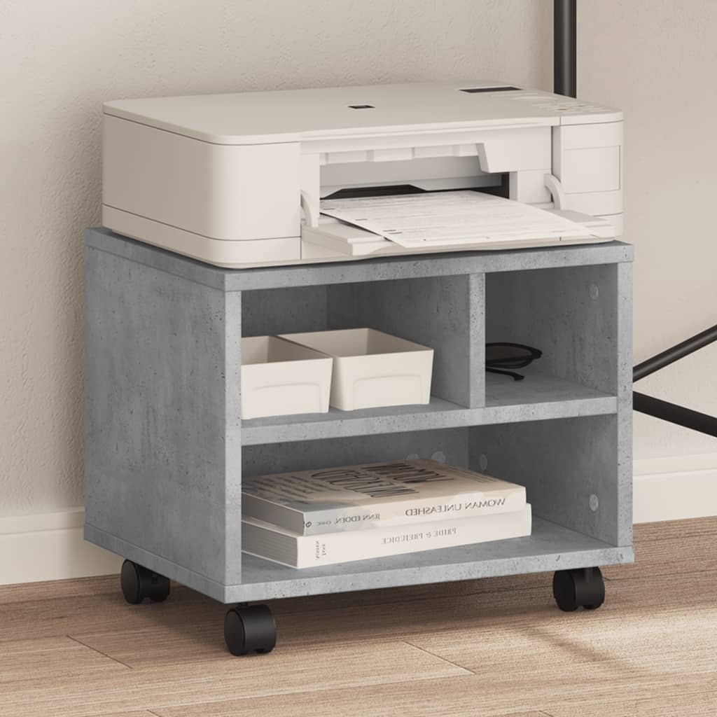 Caja de impresora Vidaxl con ruedas 41x32x34.5 cm Precio de concreto