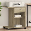 Vidaxl printerkastje met wielen 60x40x68,5 cm sonoma eikenkleurig