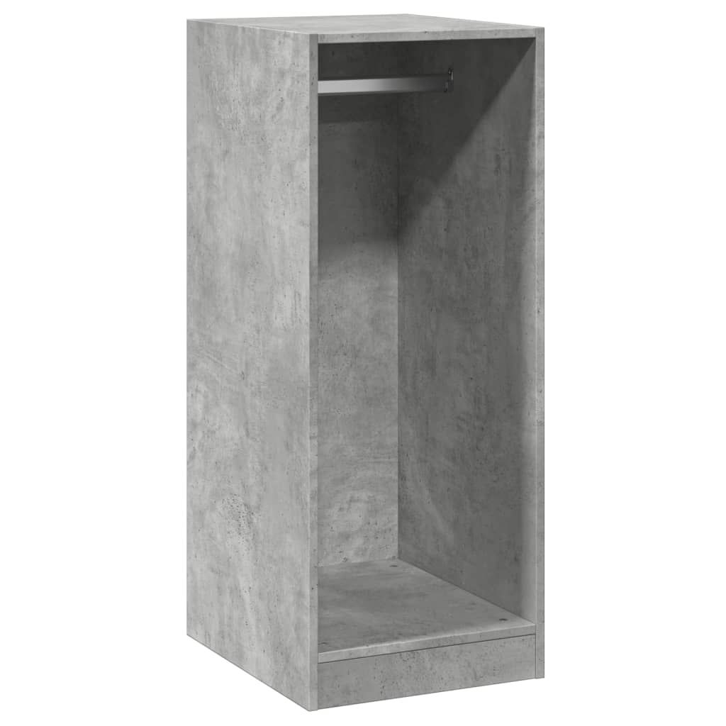 Vidaxl kledingkast 48x41x102 cm bewerkt hout betongrijs