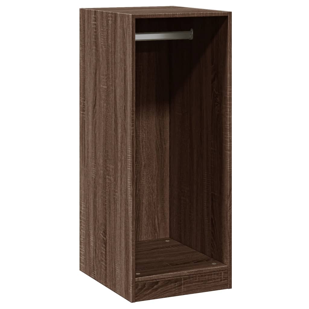 Vidaxl kledingkast 48x41x102 cm bewerkt hout bruin eikenkleurig