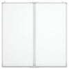 VIDAXL Whiteboard Magneticamente pieghevole 80x80x1.7 cm in alluminio