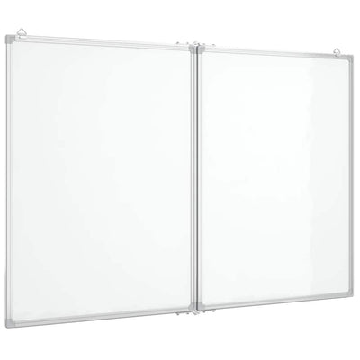 Vidaxl Whiteboard Magnetico pieghevole 100x80x1.7 cm in alluminio
