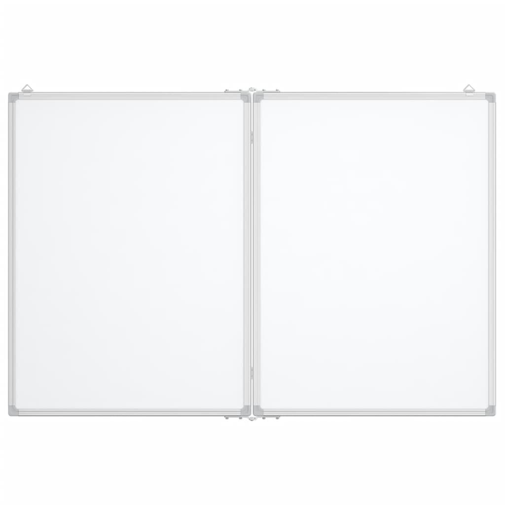 Vidaxl whiteboard magnetisch inklapbaar 100x80x1,7 cm aluminium