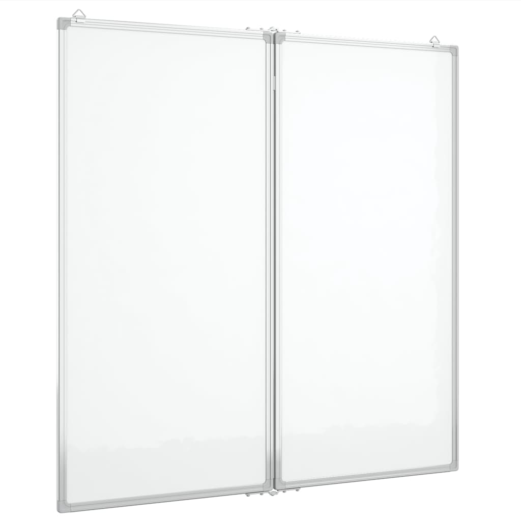 Vidaxl Whiteboard Magnetico pieghevole 100x100x1.7 cm in alluminio