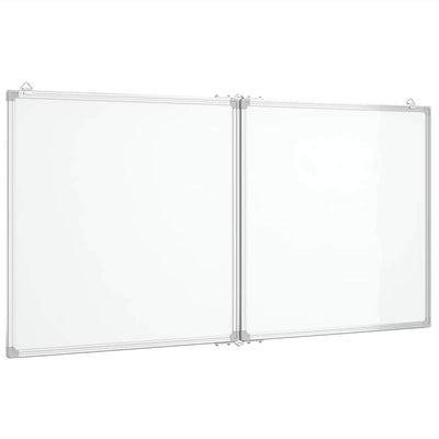 VIDAXL Whiteboard Magneticamente pieghevole 120x60x1.7 cm Aluminium