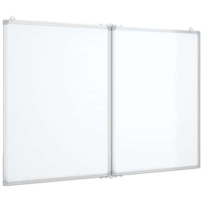 VIDAXL Whiteboard Magneticamente pieghevole 120x80x1.7 cm in alluminio