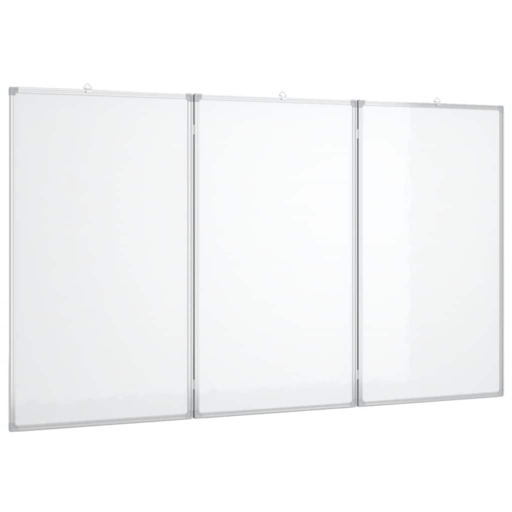 VIDAXL Whiteboard Magneticamente pieghevole 120x100x1,7 cm in alluminio