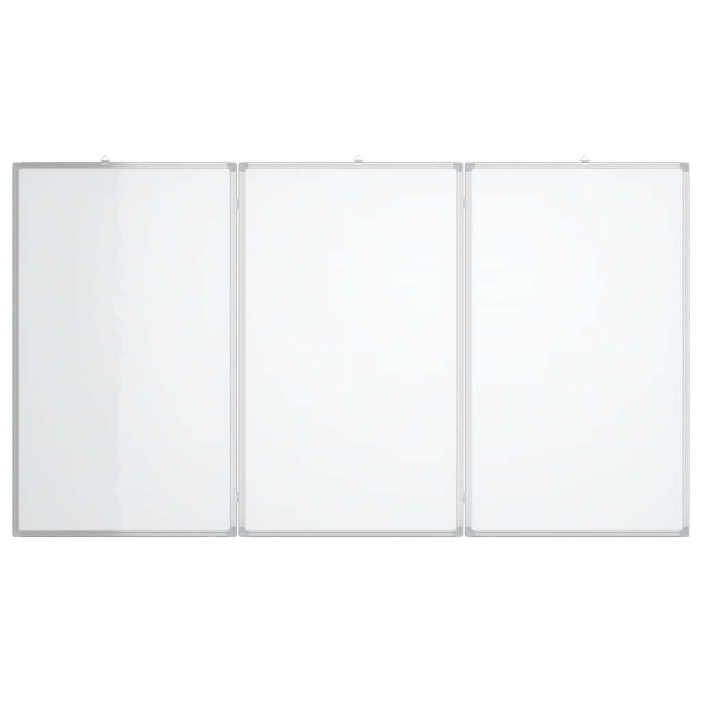 VIDAXL Whiteboard Magneticamente pieghevole 120x100x1,7 cm in alluminio